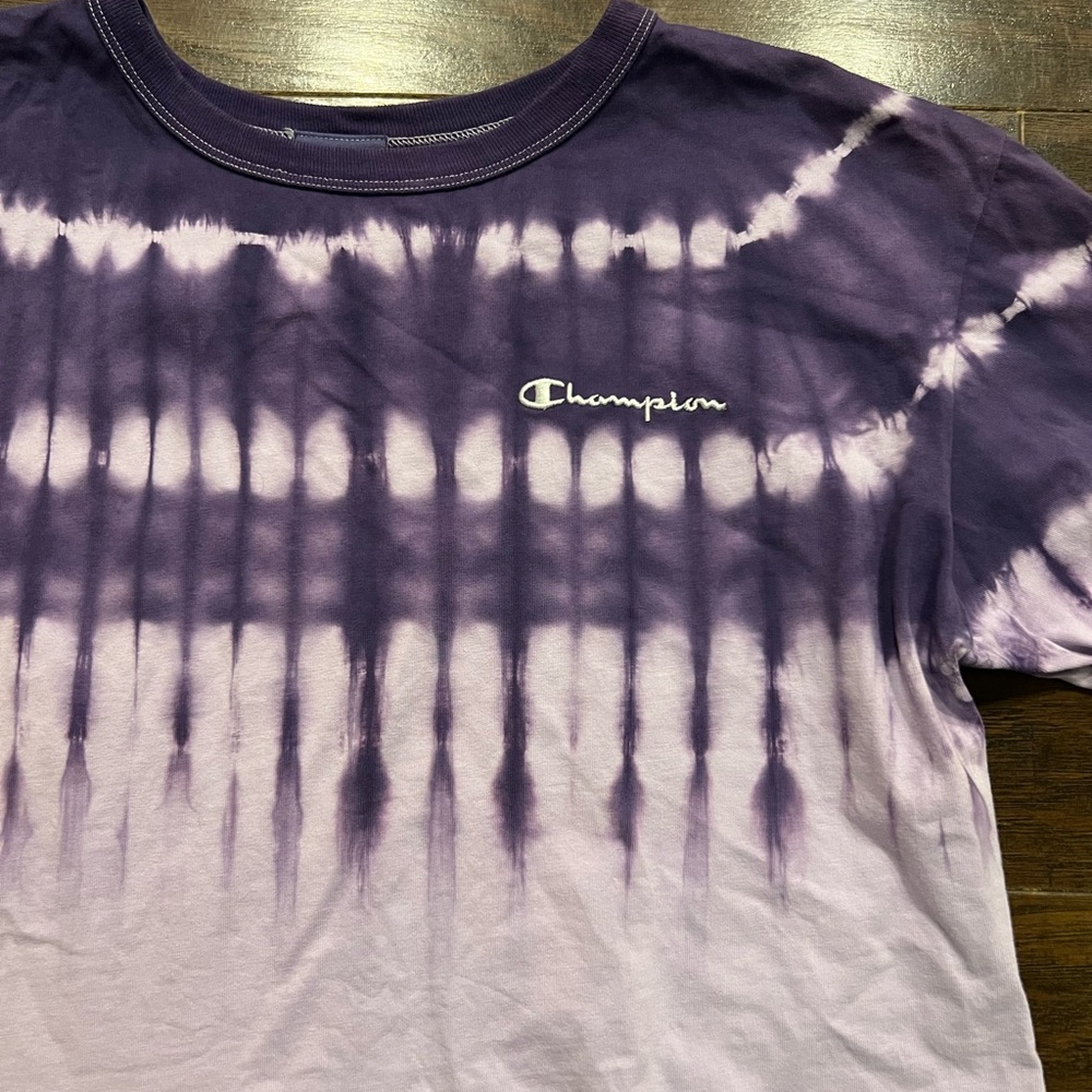 Champion Purple Tie-Dye Tee